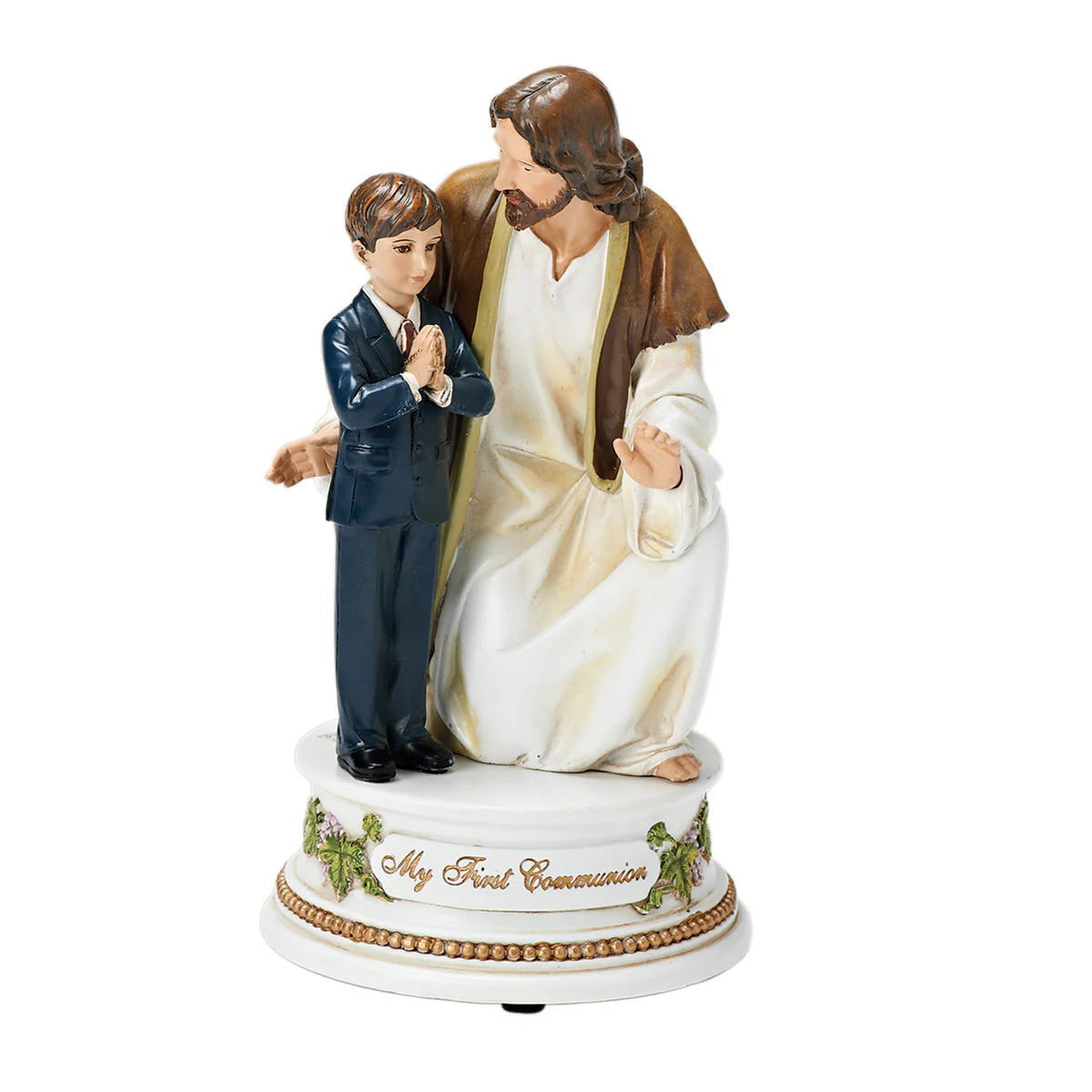 Jesus with Boy First Communion Figure - "The Lord's Prayer" Tune J-4R