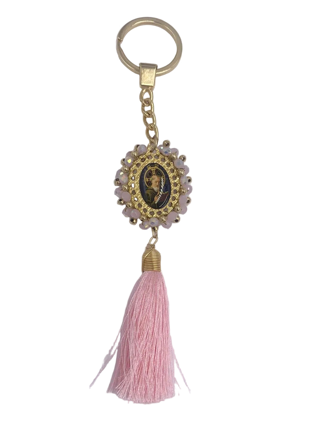 OUR LADY OF GUADALUPE & OTHER BEADED KEYCHAINS