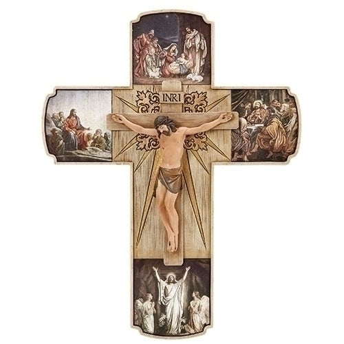 12"H LIFE OF CHRIST CRUCIFIX J-2 ROMA