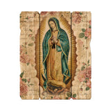 11 1/4" x 14" Divine Mercy Large Vintage Wooden Plaque