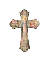 12" Laser Cut Wood Vintage Cross