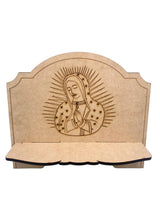 TAN WOOD BURNING BIBLE STAND