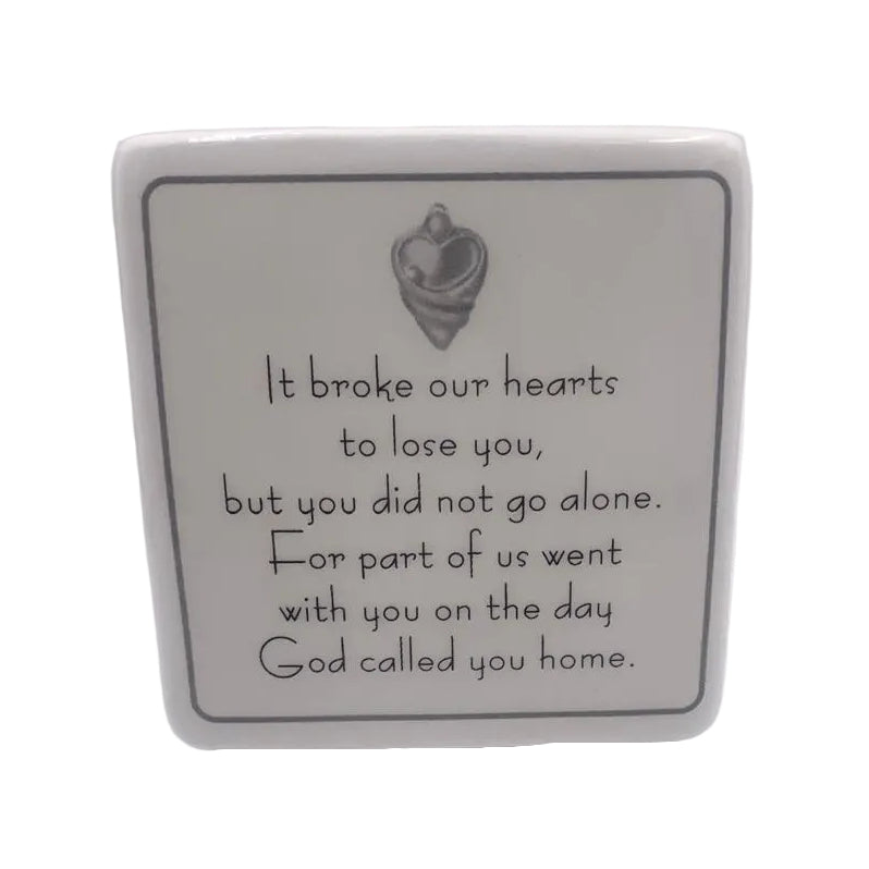 BROKEN CHAIN MEMORIAL BOX WITH CANDEL HOLDER