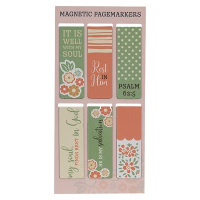 It Is Well With My Soul, Magnetic Page Markers, Set of 6