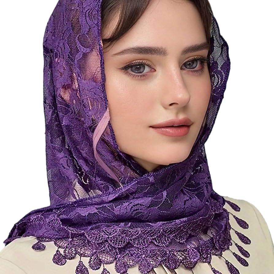 Purple Veil w/t Tassel