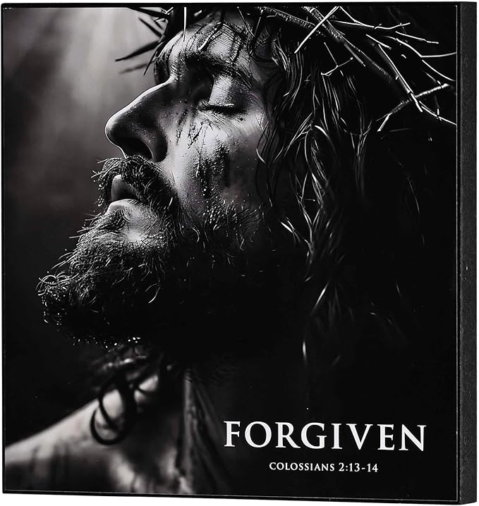 FORGIVEN WALL PLAQUE 8X8