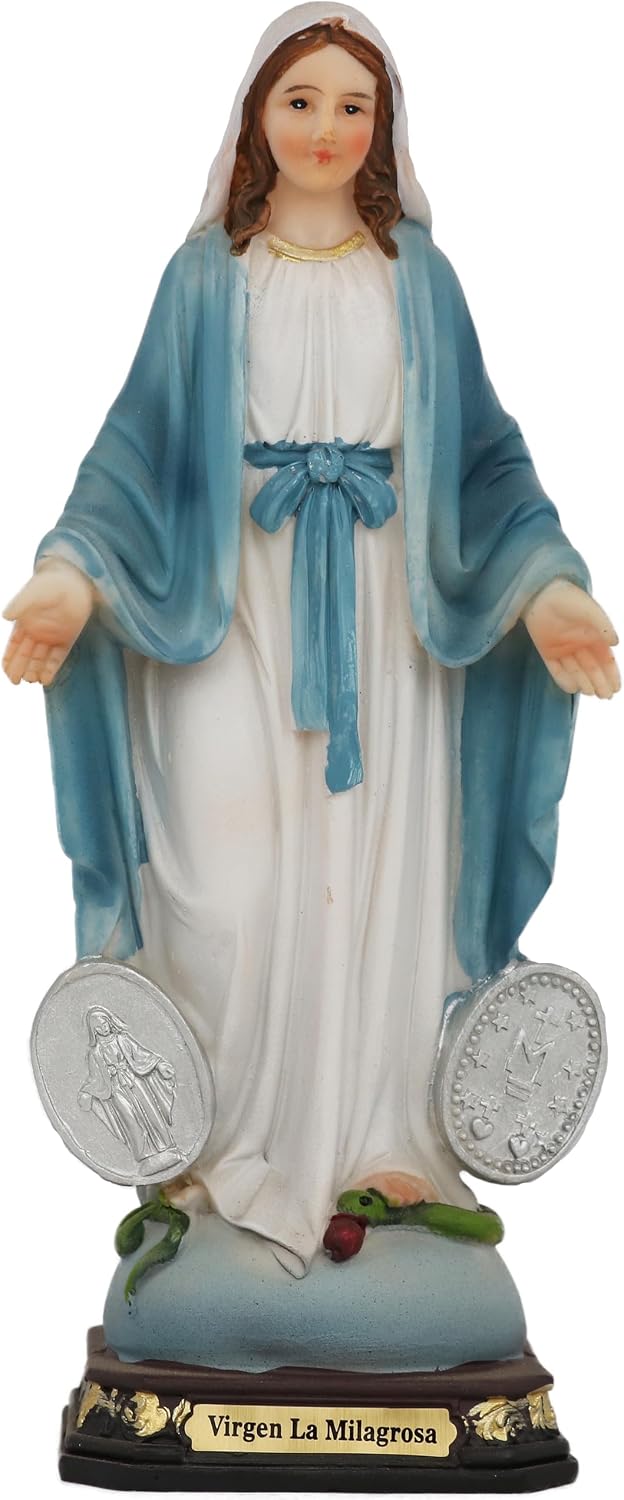 Virgen La Milagrosa 8" Resin  C-5