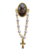 ONE DECADE ROSARY PIN