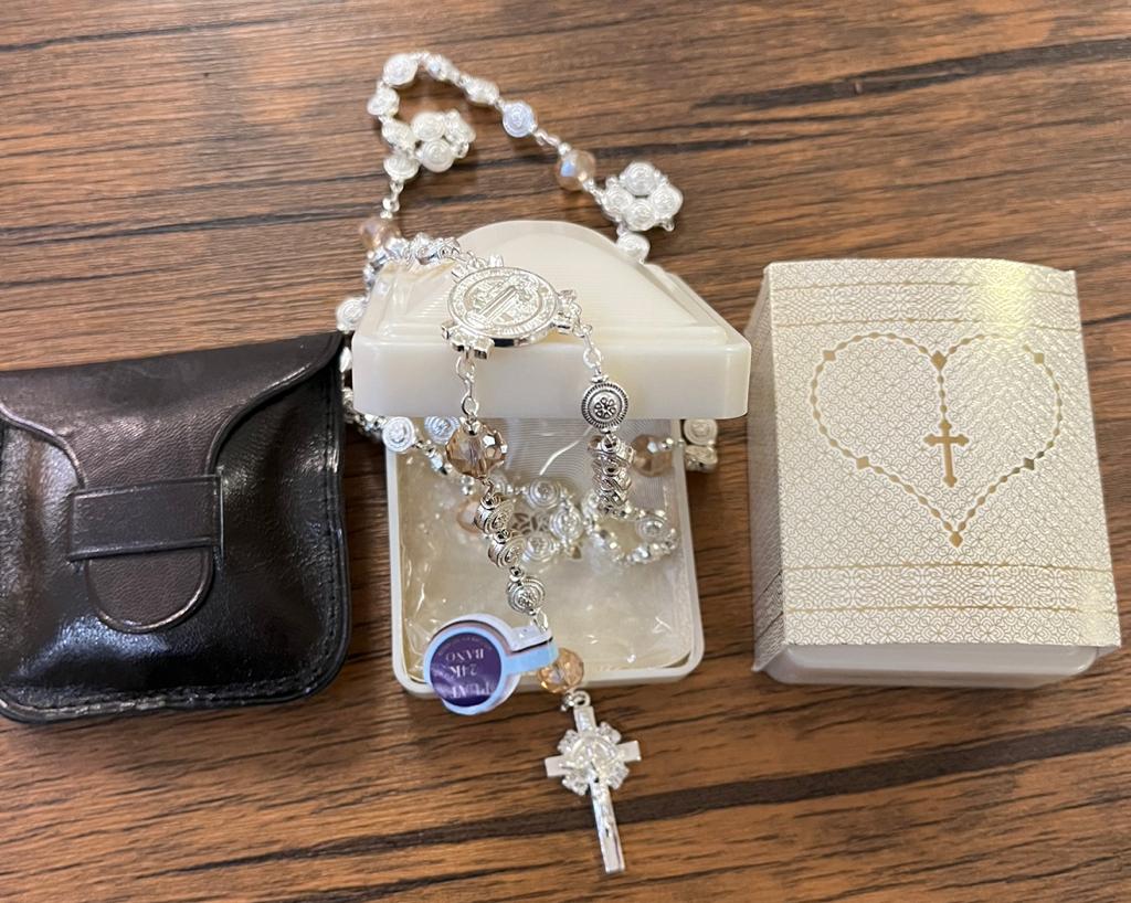 St. Benedict Silver Rosary