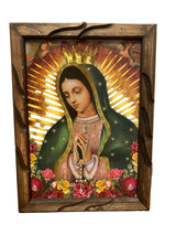 CUADROS RUSTICOS DE LA VIRGEN DE GUADALUPE (13X18) VARIOS