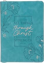 All Things Through Christ Wide Ruled Notebook, Phil. 4:13