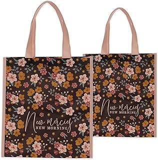 TOPE PINK/KNOW FLORAL PRINTED NEW MERCIES  NEW MORNING