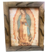 CUADRO RUSTICO MINI DE GUADALUPE 9X11