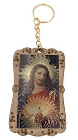 WOOD FRAME WITH KEY CHAIN