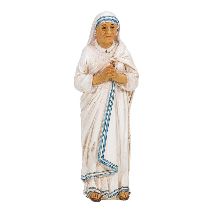 4" Cold Cast Resin Hand Painted Statue of Saint Teresa of Calcutta