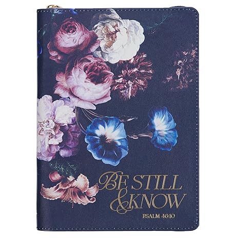 Be Still Scripture, Flexible Cover, 336 Ruled Pages, Ribbon Bookmark, Psalm 46:10