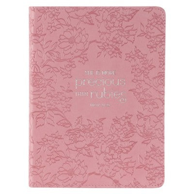 More Precious Than Rubies Handy Journal, Pink