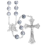 Marbleized Glass Bead Rosary