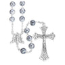 Marbleized Glass Bead Rosary