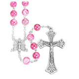 Marbleized Glass Bead Rosary