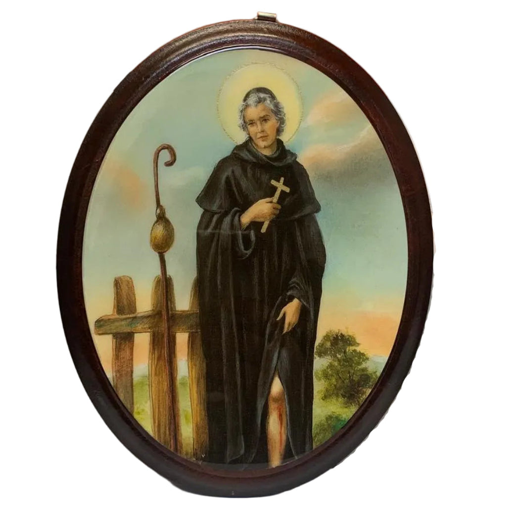 OVAL PLAQUE OF ST.PEREGRINE