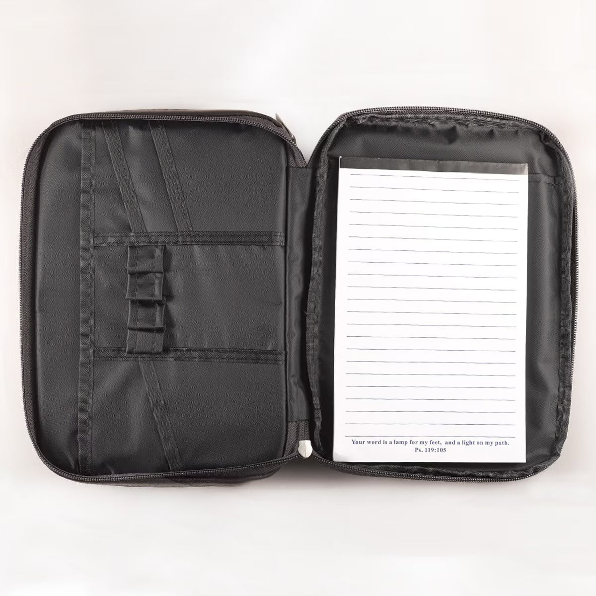 Two-fold Brown Faux Leather Organizer Bible Cover