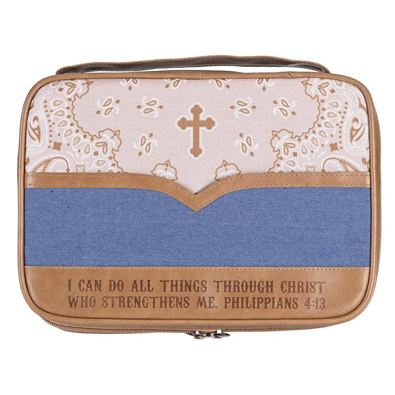 BIBLE CASE BANDANA I CAN DO ALL LARGE