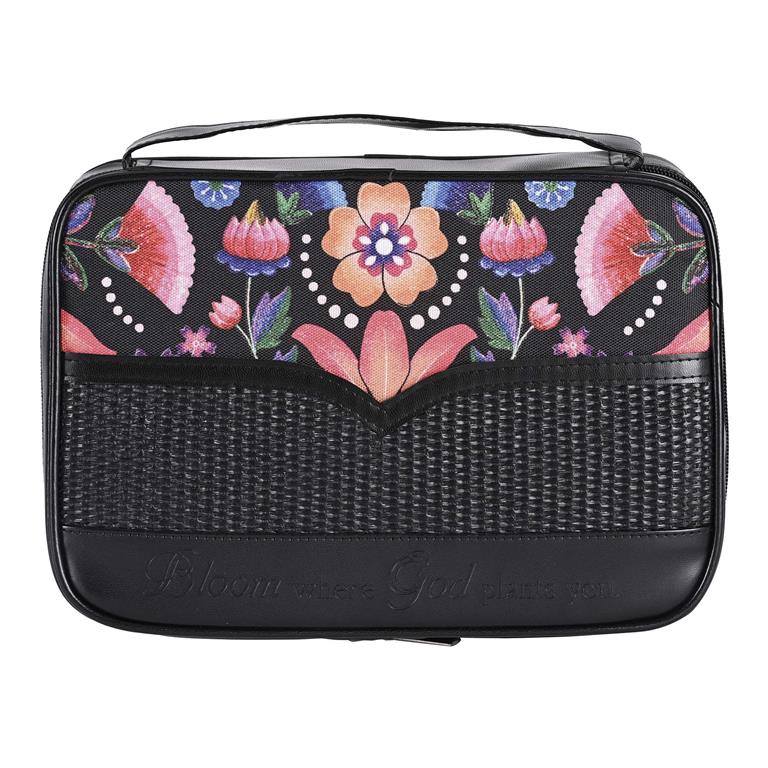 BIBLE CASE FLORAL BLOOM WHERE GOD LARGE