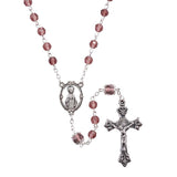 6MM AB Glass Bead Birthstone Rosary