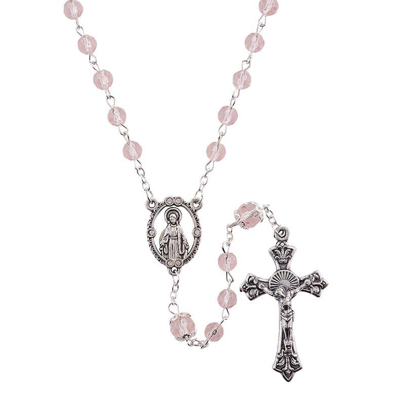 6MM AB Glass Bead Birthstone Rosary
