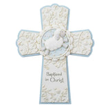 Baptized in Christ Cross Pink and blue G-2