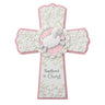 Baptized in Christ Cross Pink and blue G-2