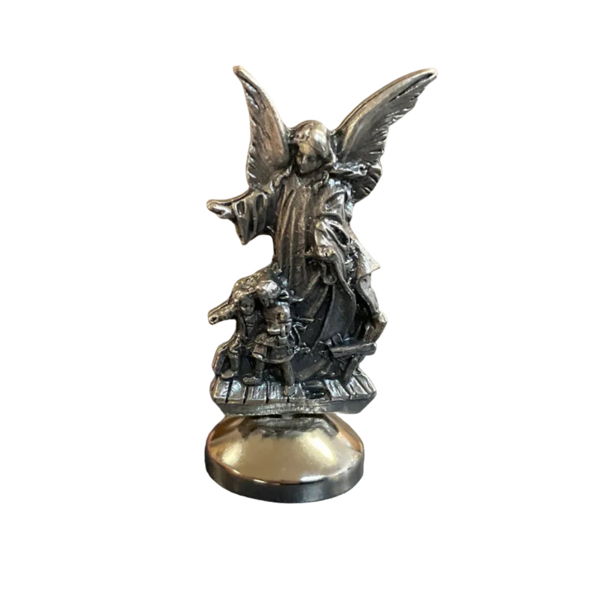 2.2" GUARDIAN ANGEL METAL CAR MAGNET