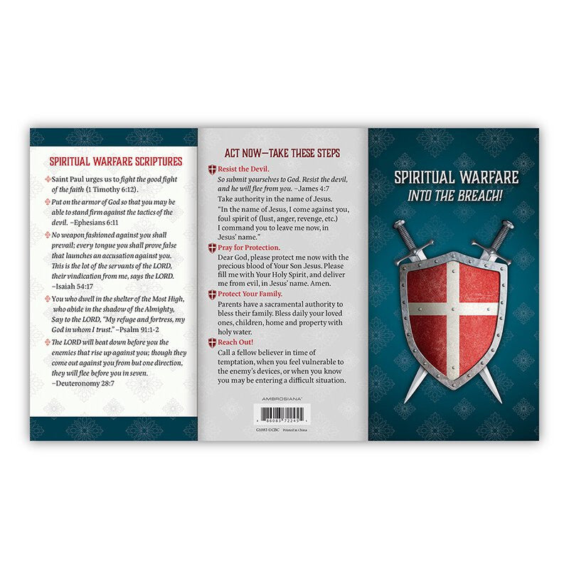 Spiritual Warfare Pocket Prayer Card Display