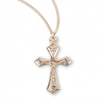16kt Gold Over Sterling Med Fancy Cfx 18" Ch-Bxd