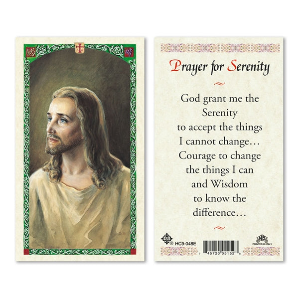 Laminated Holy Card - Prayer for Serenity