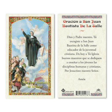 San Juan Bautista de la Salle Estampa- Plastificada