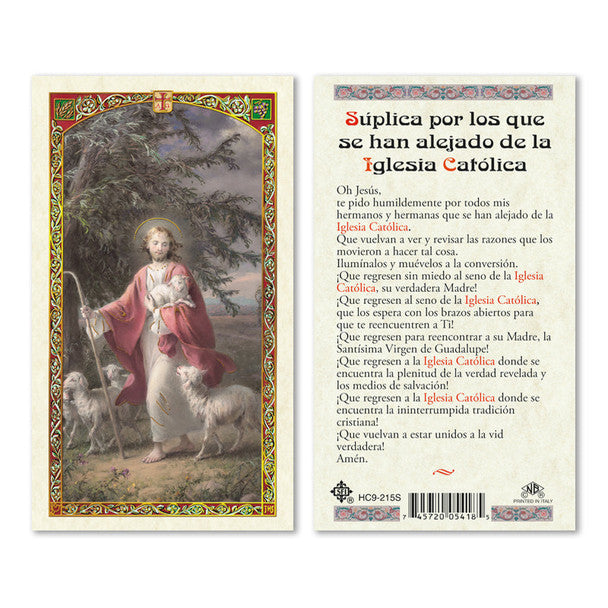 Suplica A Los Alejados Spanish Laminated Prayer Card