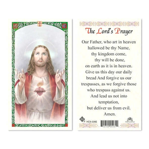 The Lords Prayer Laminated Prayer Card