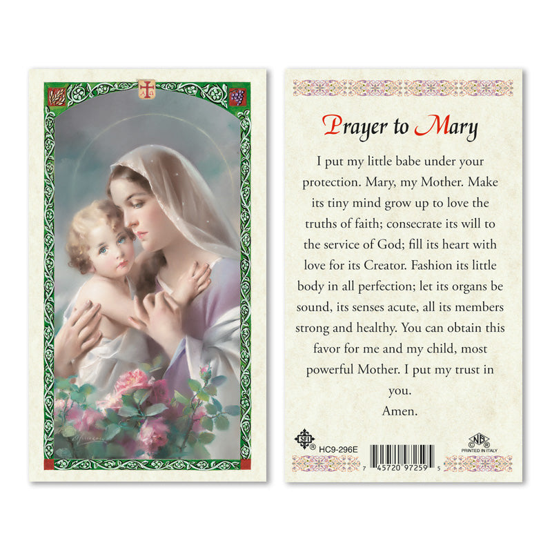 Prayer to Mary Laminated Prayer Cards