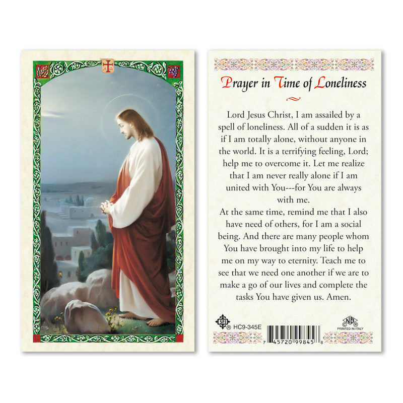 Prayer In Time Of Loneliness Laminated Prayer Card