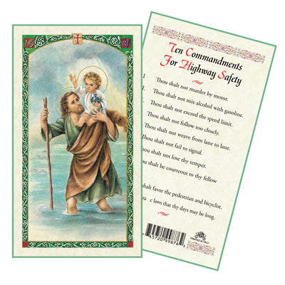 St. Christopher / 10 Commandments For Highway