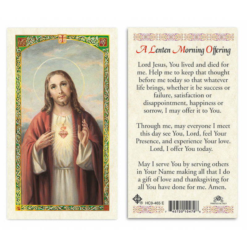 Sacred Heart Of Jesus / A Lenten Morning Offering