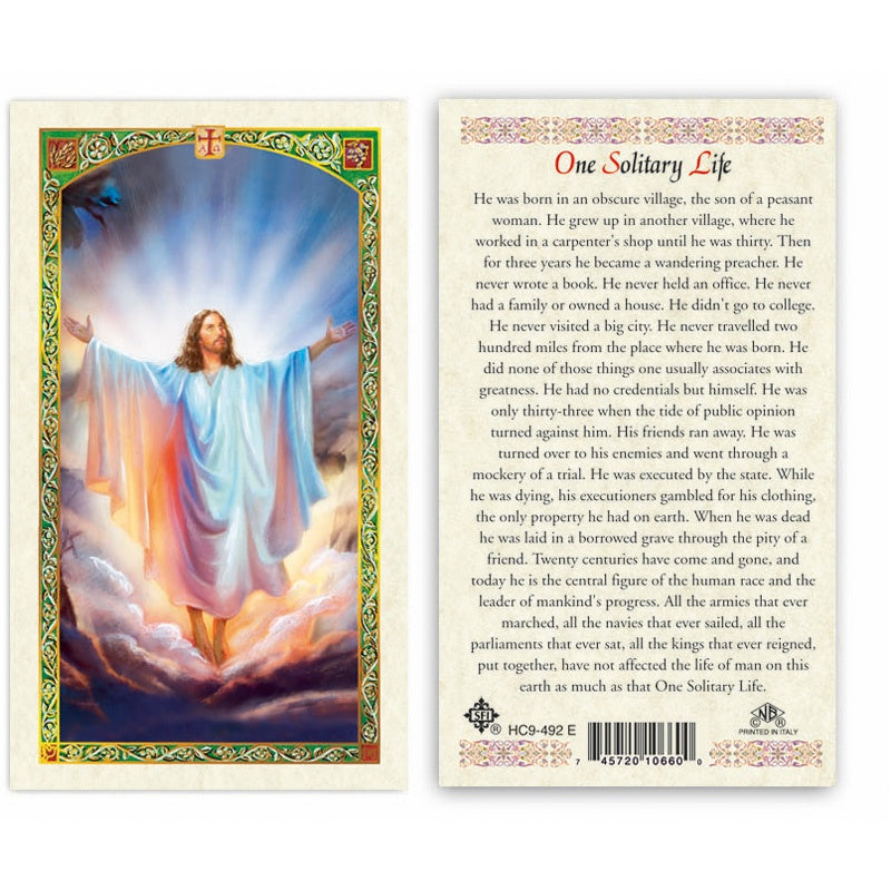 JESUS - ONE SOLITARY LIFE