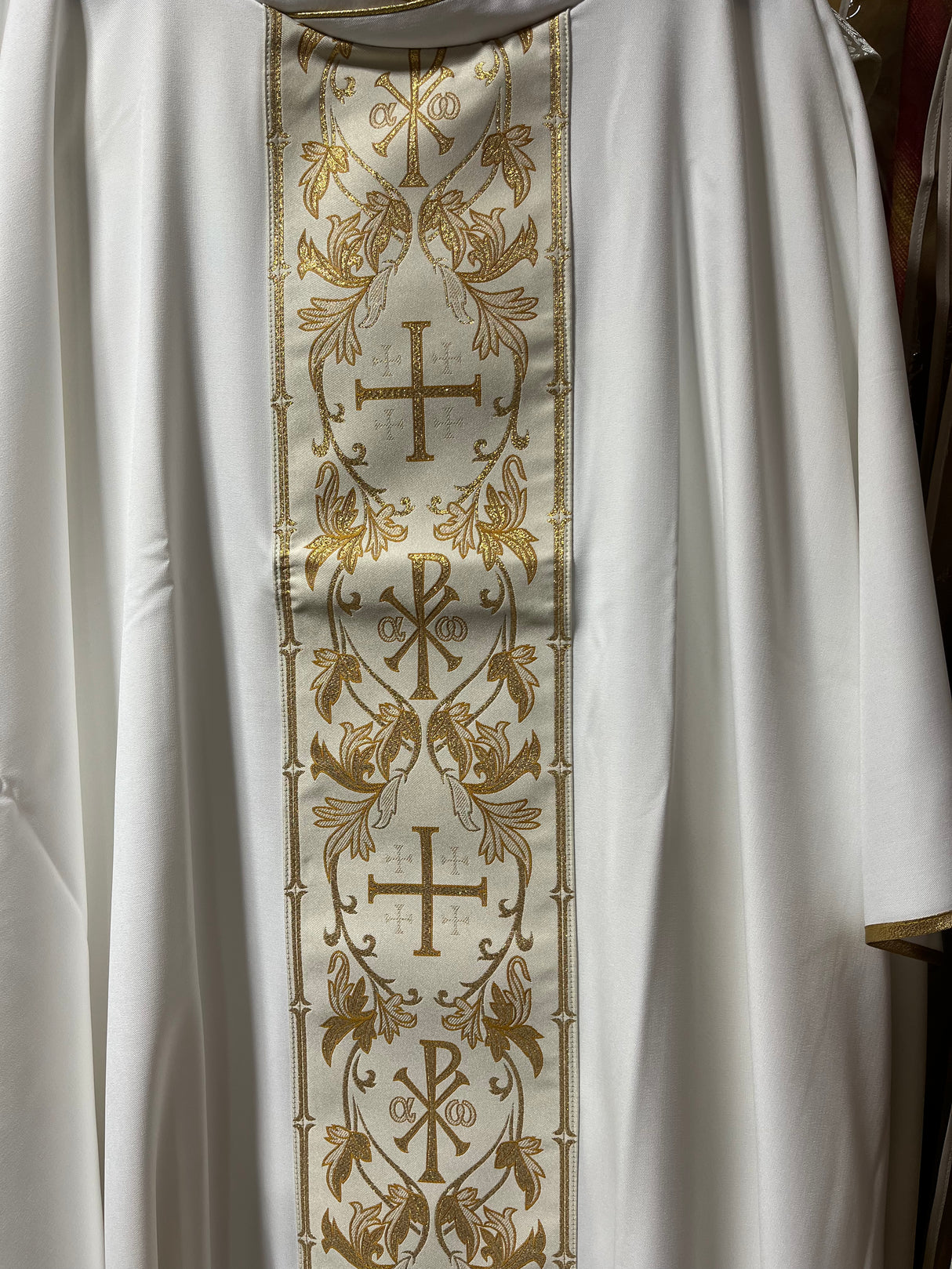 White Chasuble (Golden Orphrey)