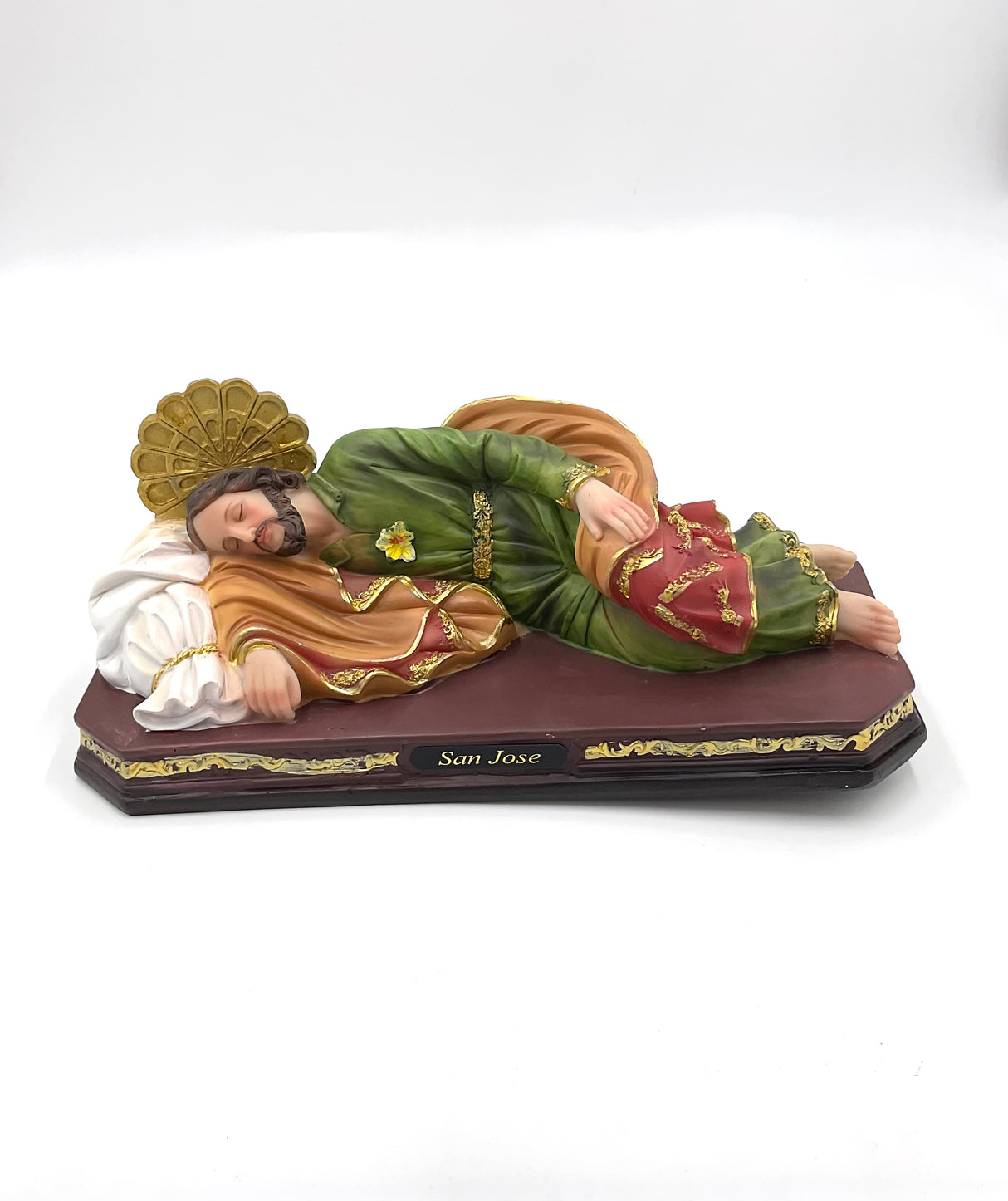 San Jose dormido con cama 12"- F2