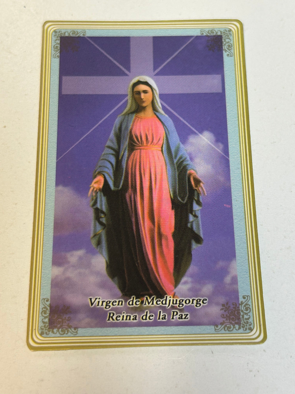 Virgen de Medjugorge Reina de la Paz (paper)