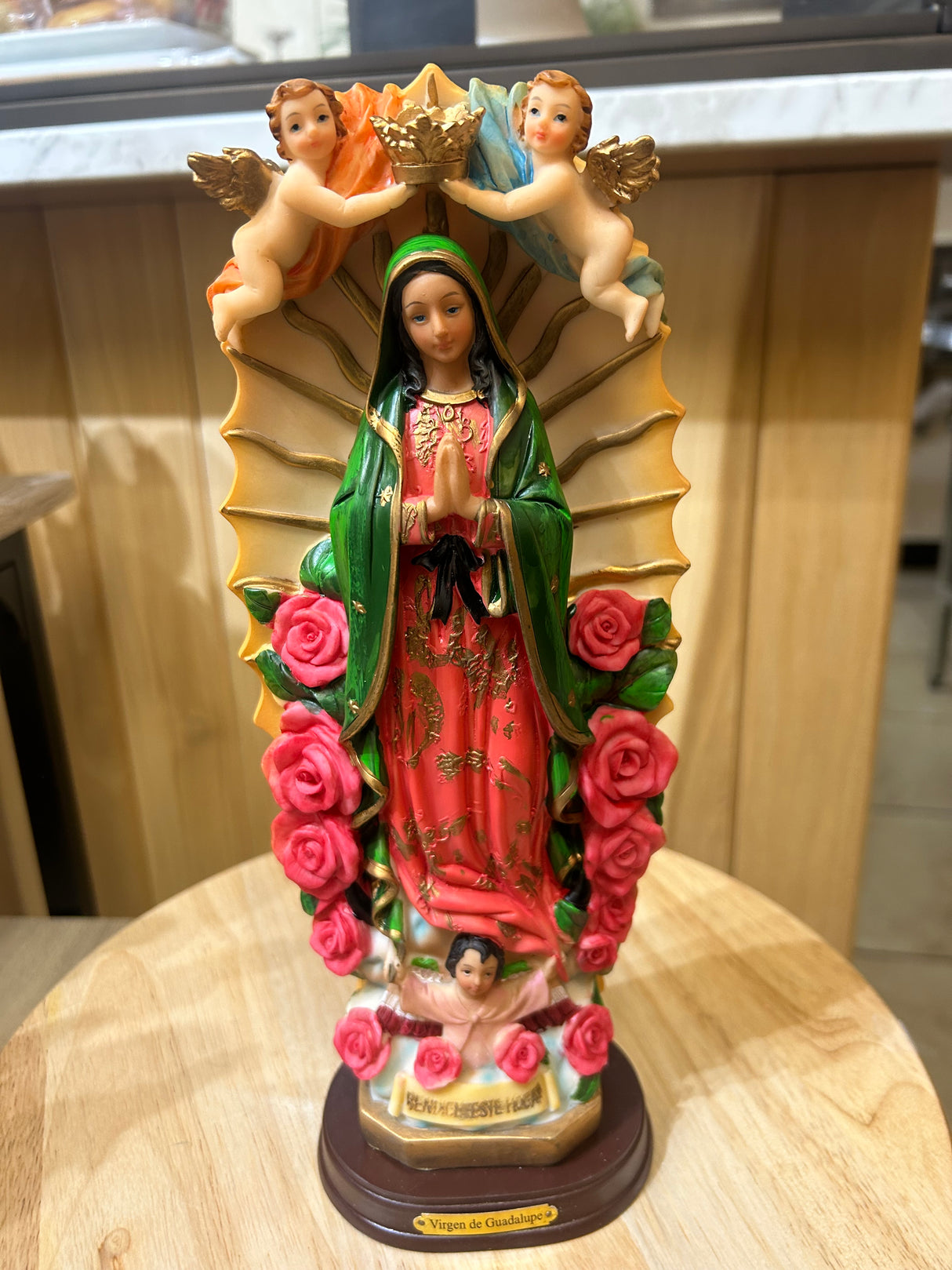 Our Lady of Guadalupe Resin Statue 12” K-3