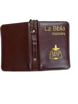 "La Biblia Misionera" Forro Liso Bordada