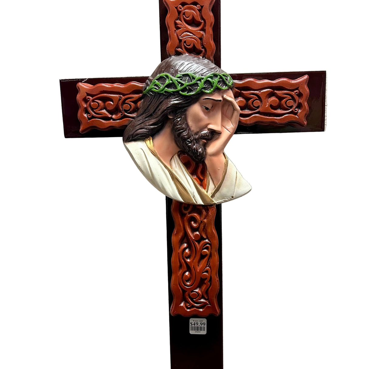 24" CRUZ ROSTRO DE JESUS